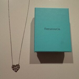 Tiffany & Co. Olive Leaf Heart Pendant Nexklace